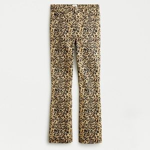 J.Crew Kickout Crop Pant in Leopard Print - 24